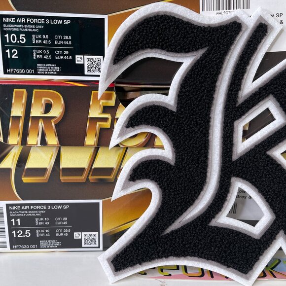 Nike Air Force 3 Low SP Nigo Black Grey Mens Sizes HF7630 001 - Picture 7 of 7